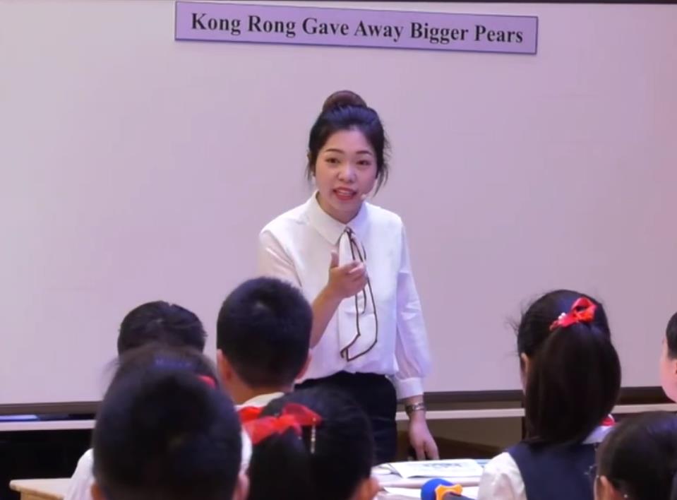 張建翠，閱讀課《Kong Rong Gave Away Bigger Pears》，六年級，人教版